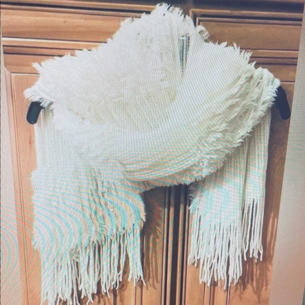 Chic White Fringe Wrap